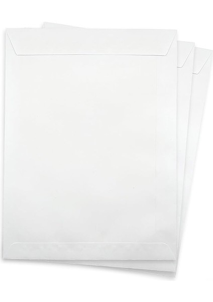 Zarf A4 Boyutunda Beyaz Torba Zarf 24X32 cm - 50 Adet