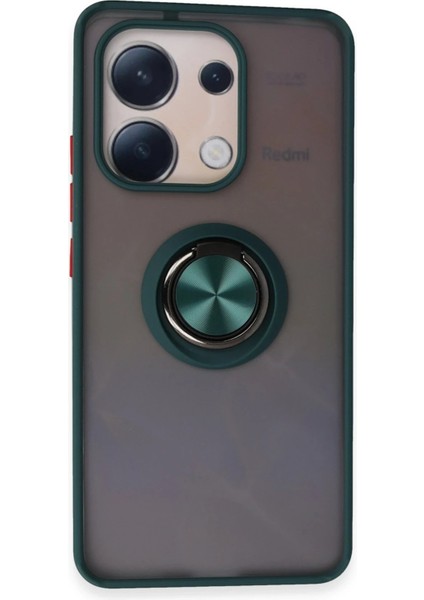 Xiaomi Redmi Note 13 4g Kılıf Montreal Yüzüklü Silikon Kapak - YEŞIL-(5796) - N199J565-M09199