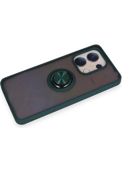 Xiaomi Redmi Note 13 4g Kılıf Montreal Yüzüklü Silikon Kapak - YEŞIL-(5796) - N199J565-M09199 fırsatları