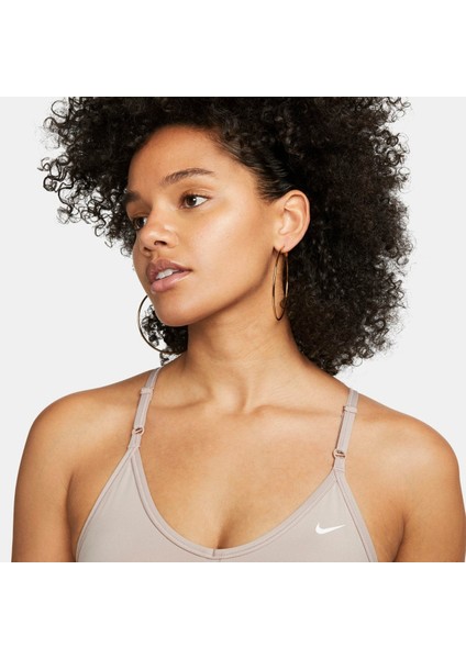 Training Indy Dri Fit Light Support Bra Kadın Spor Sütyen Açık Kahve modelleri