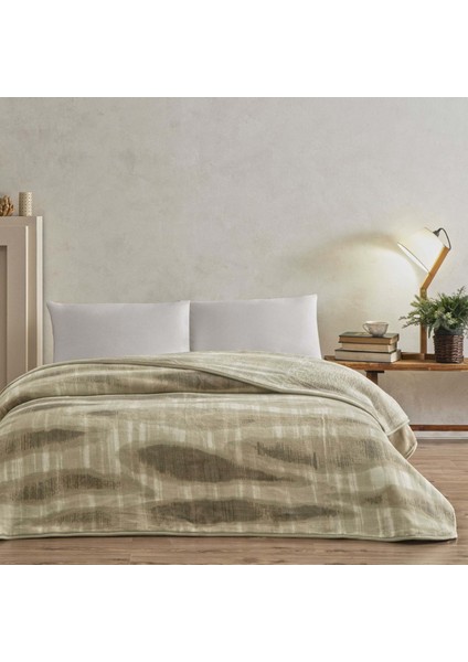 Miel Tek Kişilik Battaniye Bej