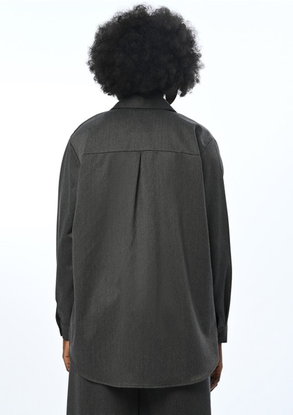 Kadın Düz Renk Oversize Kesim Gömlek indirimleri