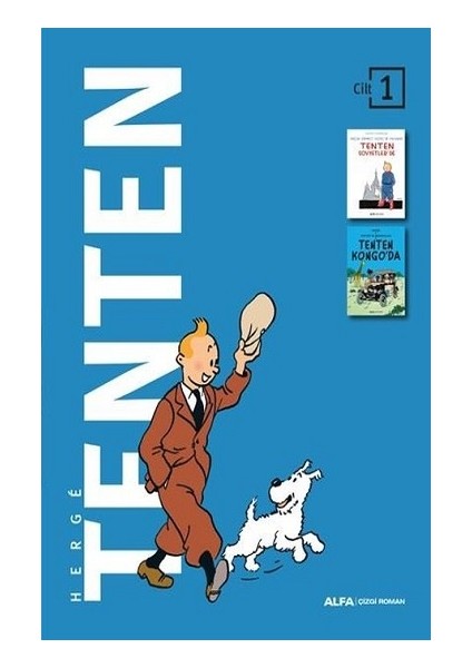 Tenten Cilt 1 - Iki Kitap Bir Arada (Ciltli - Kutulu)
