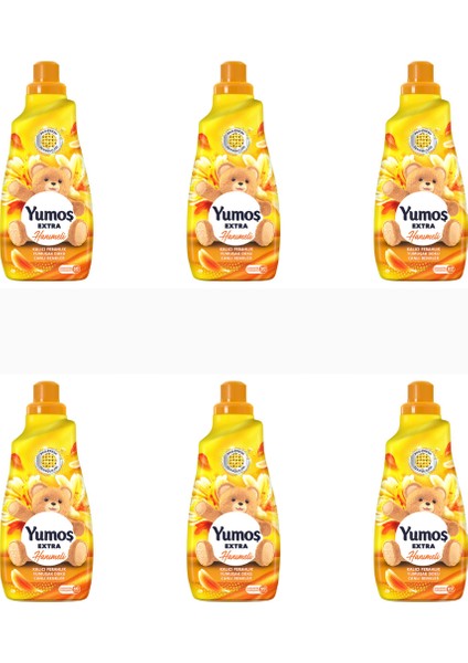 Extra Konsantre Çamaşır Yumuşatıcısı Hanımeli 1440 ml 60 Yıkama x 6 Adet