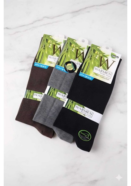 Bambu Erkek Çorap Dikişsiz 6'lı Paket modelleri