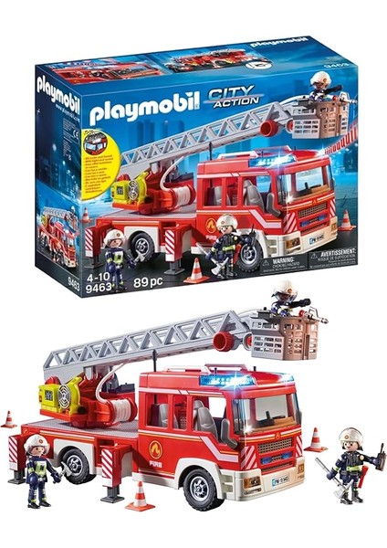City Action 9463 Işıklı ve Sesli, Merdivenli Itfaiye Aracı, 5 Yaşından Itibaren