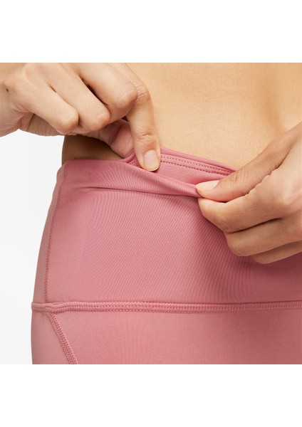 Dri-Fit Fast Mid-Rise Swoosh Hbr Graphic 7/8 Running Kadın Tayt