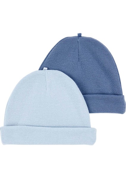 Erkek Bebek Mavi Şapka