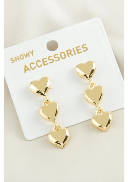 Kalp Yeni Sezon Metal Küpe