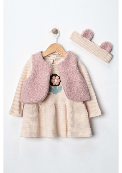 Via Girls ELBISE-9722250 - Pudra