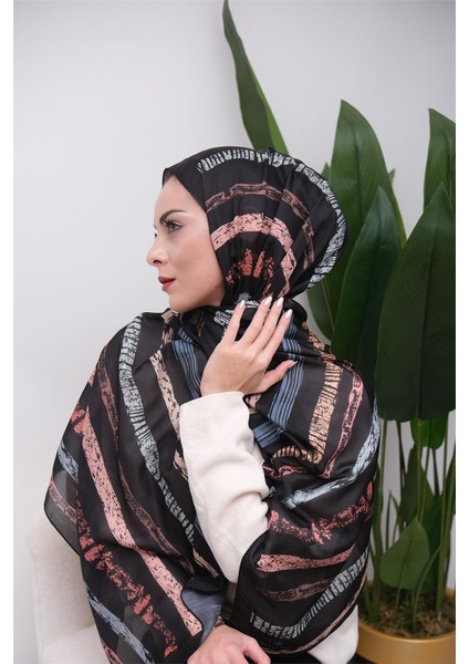 Minimal Line Pattern Desenli Soft Şal indirimleri