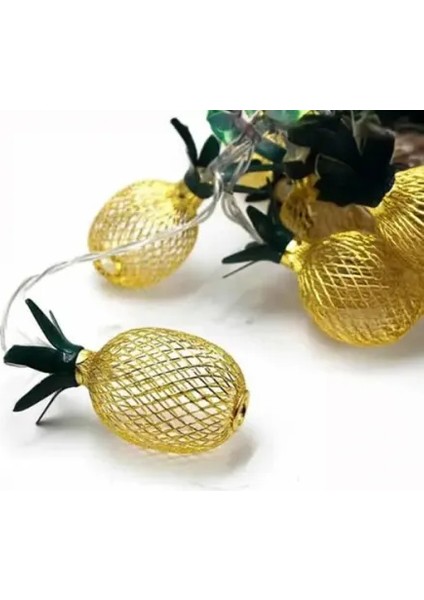2 Metre 10 LED Pilli 2 Kademeli Ananas LED Işık indirimleri