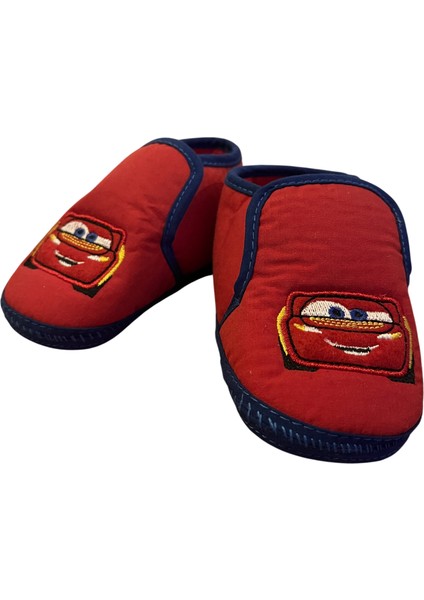 Lisanslı Şimşek Mcqueen Desenli Çocuk Panduf 18 Numara