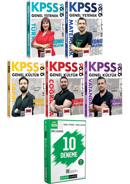 2026 Kpss Türkçe Matematik Tarih Coğrafya Vatandaşlık Konu Anlatımı - 2026 Kpss Ön Lisans Çözümlü 10 Deneme