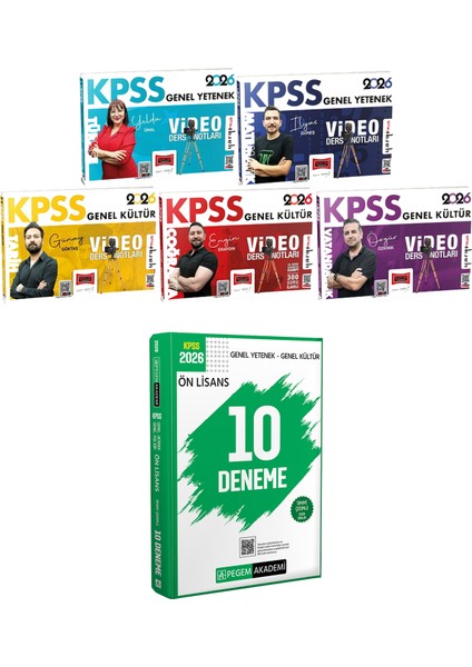 2026 Kpss Türkçe Matematik Tarih Coğrafya Vatandaşlık Video Ders Notları - 2026 Kpss Ön Lisans Çözümlü 10 Deneme