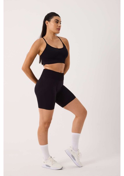 Luma Spor Şort Yüksek Bel Esnek Şekillendirici ve Toparlayıcı Seamless Tayt Kısa Şort modelleri