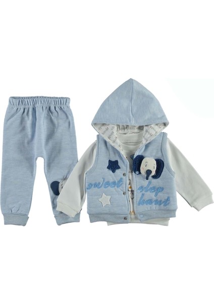 Baby Hi Kapotine Filli 6-18 Ay Erkek Yelekli TAKIM-517280 - Kahverengi