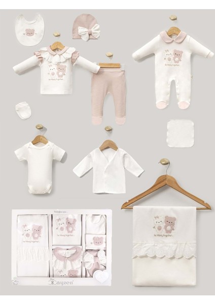 Cayzen Kardeş Ayıcık 10 Parça Hastane ÇIKIŞI-3030868 - Gül Kurusu