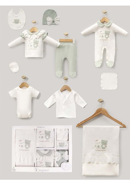 Cayzen Kardeş Ayıcık 10 Parça Hastane ÇIKIŞI-3030868 - Su Yeşili