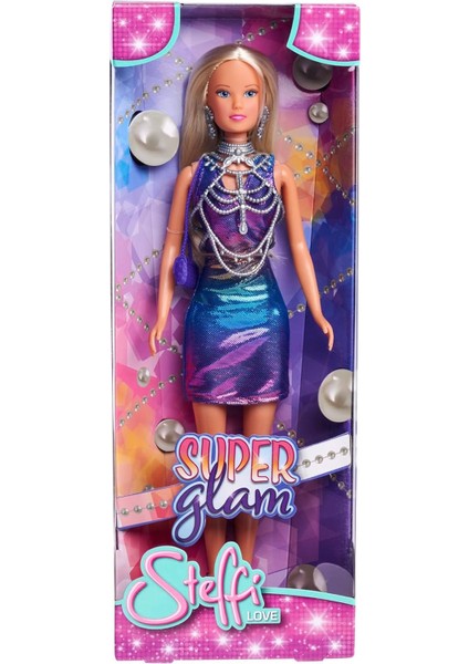 105733663, Steffi Super Glam, Özel Vücut Zinciri & Küpe Aksesuarı, Özel Işıltılı, 29CM