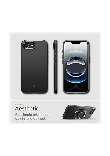 iPhone 16E ile Uyumlu Ince Magsafe Kılıf Thin Fit Hava Kanalı Teknolojisi Askeri Sınıf Koruma Magfit Black Kapak - ACS09135 indirimleri