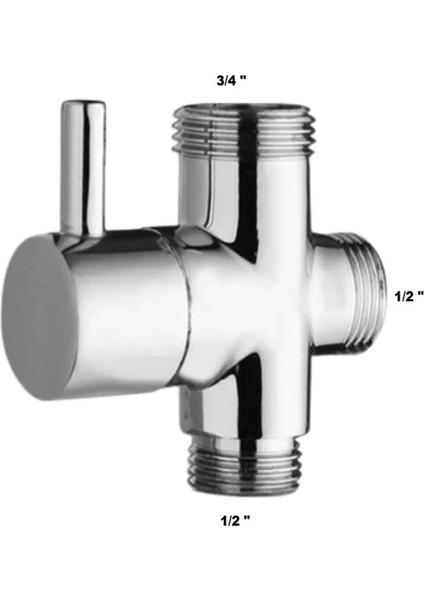 Tepe Yağmurlama Duş Seti Robotu Yukarı Aşağı Su Yönlendiricisi 1/2 - 1/2 - 3/8