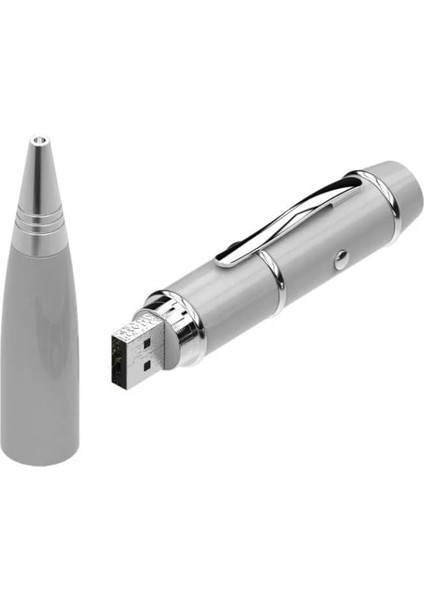 Kl-1 Sunum Kalemi 16 GB USB Bellek Özellikli Metal Kutulu Kırmızı Lazerli, LED Işıklı Pointer Kalemi Işaretçi Sunum Kalemi Metal Tükenmez Kalem modelleri