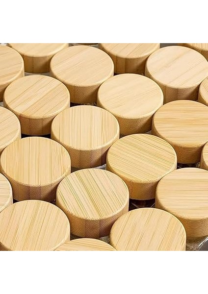 Home 12'li Bambu ve Akasya Kapaklı Cam Baharatlık Seti 120 ml - Doğal Ahşap Kapaklı, Şeffaf Cam, Sağlıklı ve Şık Baharat Kavanozları (Bambu Kapak) modelleri