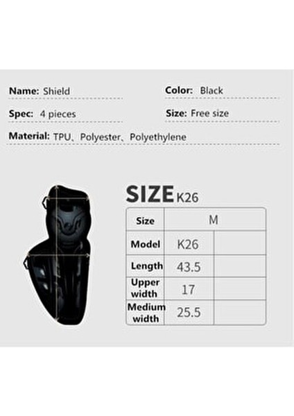 K26 Mafsalli Dizlik Nefes Alabilir Özelliklerle Motosiklet Kullanımına Uygun