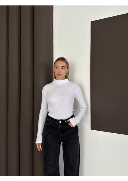 Unisex Pamuklu Balıkçı Yaka Boğazlı Kazak 2'li Set modelleri