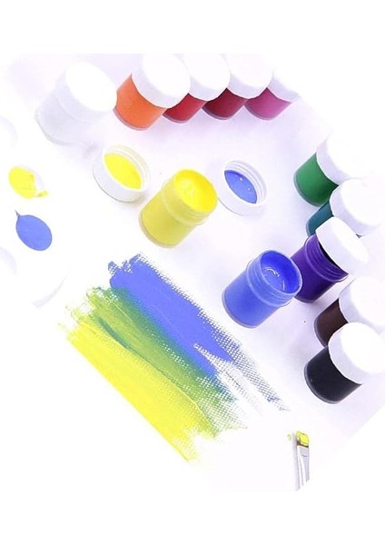 Boya 12 Renk x 20 ml Su Bazlı Tüp 1 Paket Südor Guaj Boya Seti Şişe Içerisinde 12 Li fırsatları