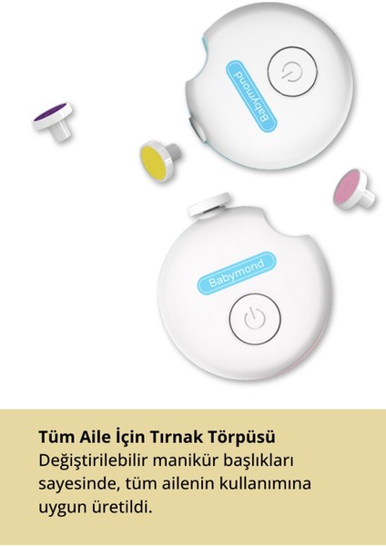 Bebek Anne Elektrikli Tırnak Törpüsü – Pilli Manikür Seti 6 Başlıklı fırsatları
