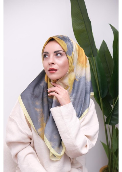 Renkli Karma Desen Dijital Soft Eşarp