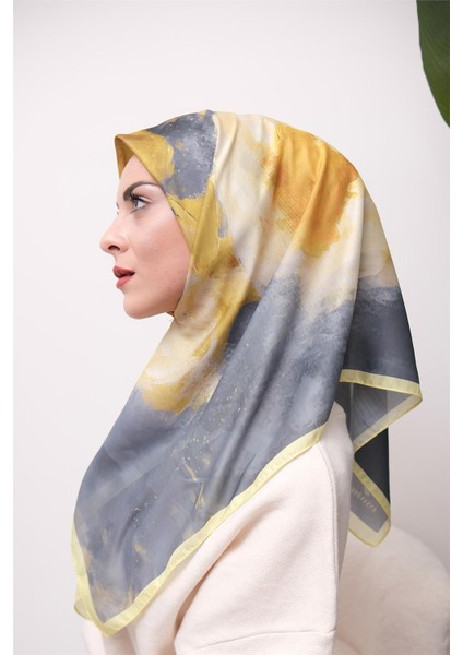 Renkli Karma Desen Dijital Soft Eşarp modelleri