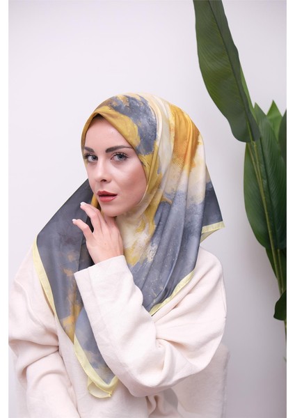 Renkli Karma Desen Dijital Soft Eşarp