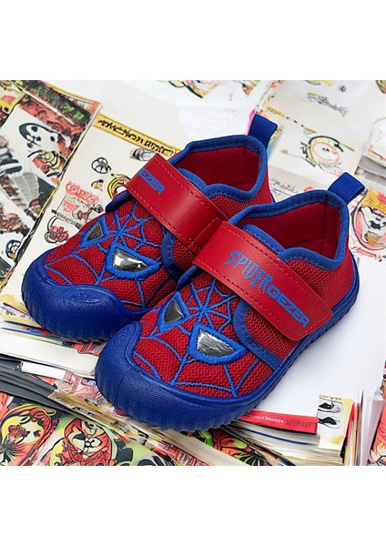 Örümcek Adam Desenli Dışarı ve Içeri Panduf Hava Alan Ayakkabı