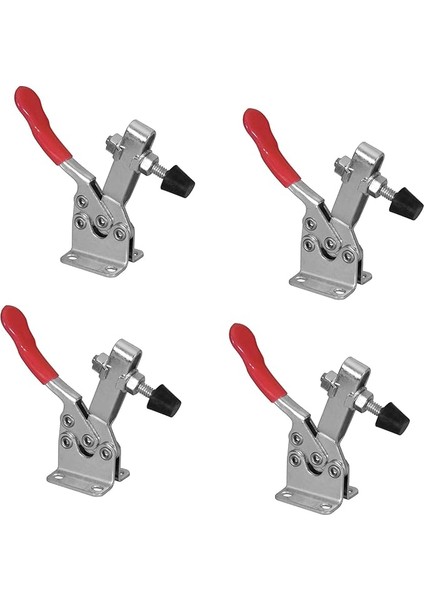 20327 Hızlı Serbest Bırakma Yatay Geçiş Kelepçesi 201B - 300 Lb Tutma Kapasitesi ve Kauçuk Basınç Ucu, 4pk