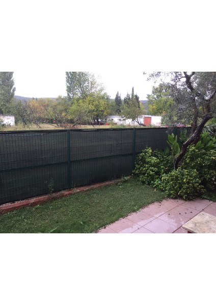 Gölgelik File Çit Filesi - 95 Lik - 1 Metre En Yeşil - Şeritli Halkalı - Çit Örtüsü Çit Brandası fırsatları