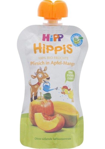 Hipp Organik Şeftalili Mangolu Elma Püresi 100 gr modelleri