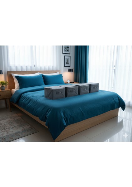 4'lü Gri Çorap Hurcu | Çok Amaçlı Dolap Içi ve Çekmece Içi Düzenleyici 29X24X17 cm fiyatları