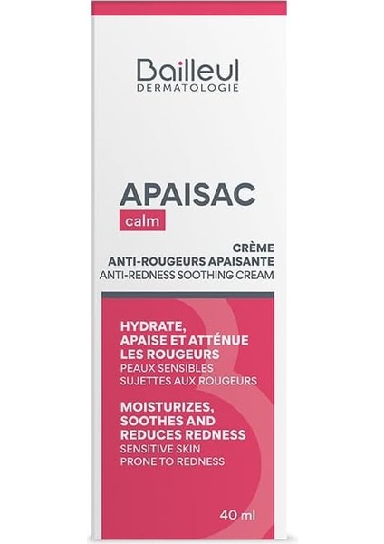 Apaisac Anti Redness Kızarıklık Karşıtı Yatıştırıcı Krem 40 ml fiyatları
