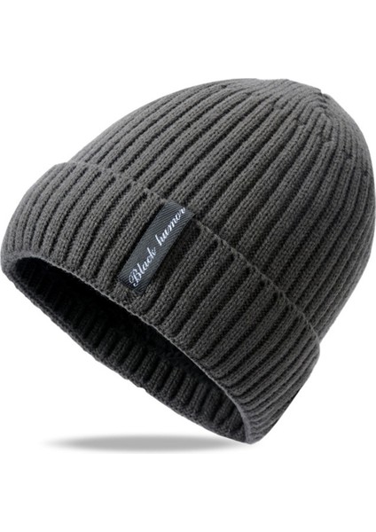 Kuşaklı Kışlık Erkek Kadın Moda Kapüşonlu Şapka, Kore Tarzı Kadifeli Kalın Örme Şapka, Isıtıcı, Soğuktan Koruyan Kulak Koruyuculu Pamuklu Şapka (Yurt Dışından)