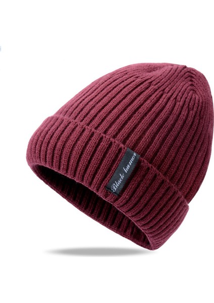 Kuşaklı Kışlık Erkek Kadın Moda Kapüşonlu Şapka, Kore Tarzı Kadifeli Kalın Örme Şapka, Isıtıcı, Soğuktan Koruyan Kulak Koruyuculu Pamuklu Şapka (Yurt Dışından)