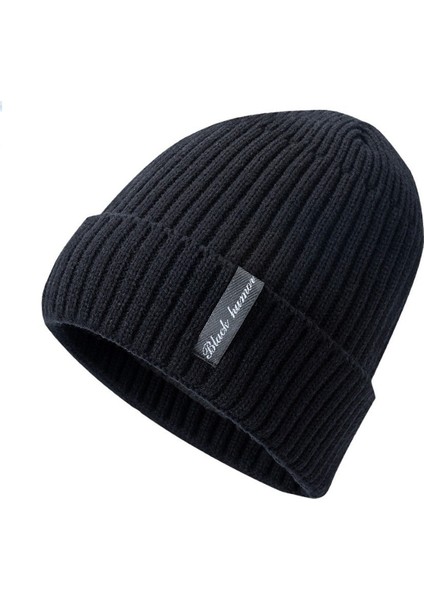 Kuşaklı Kışlık Erkek Kadın Moda Kapüşonlu Şapka, Kore Tarzı Kadifeli Kalın Örme Şapka, Isıtıcı, Soğuktan Koruyan Kulak Koruyuculu Pamuklu Şapka (Yurt Dışından)