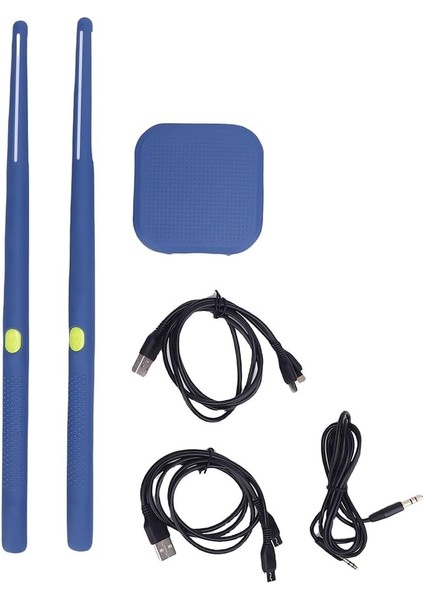 Drambalıkları 8 Ses 3D Hareket Algılama Sanal Elektronik Dul Seti Taşınabilir Şarj Edilebilir Yeni Başlayanlar Sessiz Uygulama Davul Çubukları Gençler Için Drum Sticks
