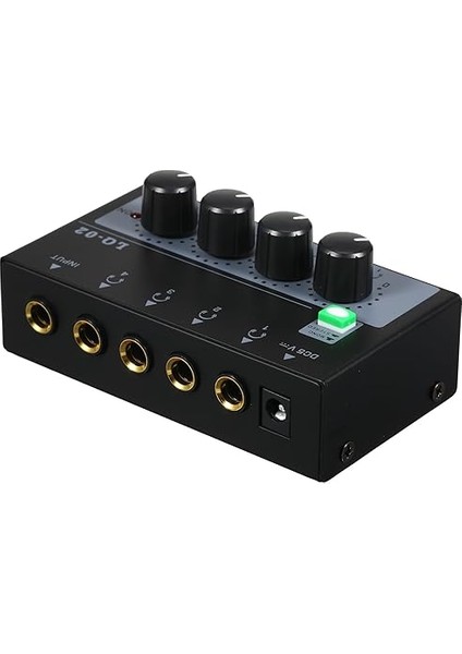 Kulaklık Amplifikatörü Mikser 4 Kanal Mono/stereo Metal Stereo Kulaklık Amfileri Ses Amplifikatörü Dengeli Kulaklık Çıkışı Ses Girişi Mini Kulaklık Ayırıcı