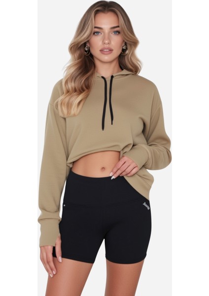 Kapüşonlu Kanguru Cep 3 Iplik Puf Yumuşacık (Içi Polarlı)