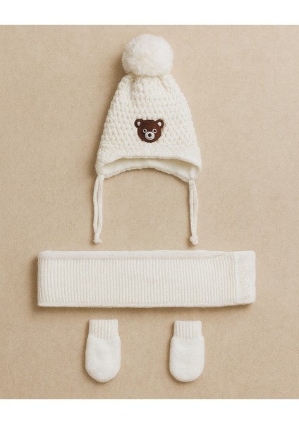 Çocuk Unisex Eldiven Atkı Bere Takımı