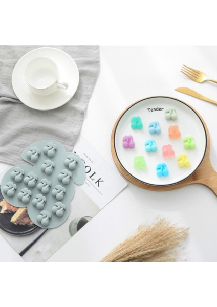 Silikon Çoklu Kiraz Şeker Hamuru ve Jelibon Kalıbı 14 Lü modelleri