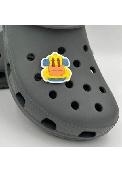 Terlik Süsü ve Aksesuarı , Çanta Süsü – Jibbitz 3D Sırt Kamp Çantası Logo Aksesuar fiyatları